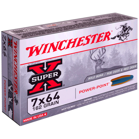 7x64 Winchester 162gr power-point
