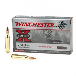 .243WIN Winchester 100gr power-point