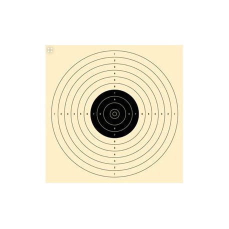 Schietschijf 10/12m pistool u.i.t.