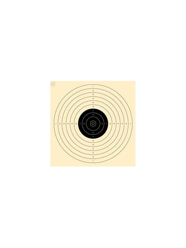 Schietschijf 10/12m pistool u.i.t.