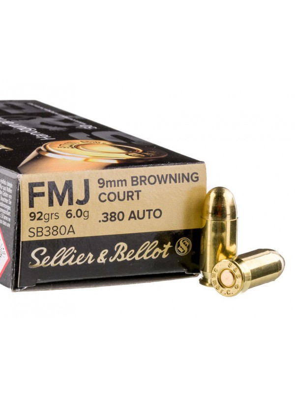 .380auto S&B 92gr FMJ