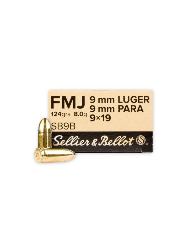 9mm para S&B 124gr FMJ